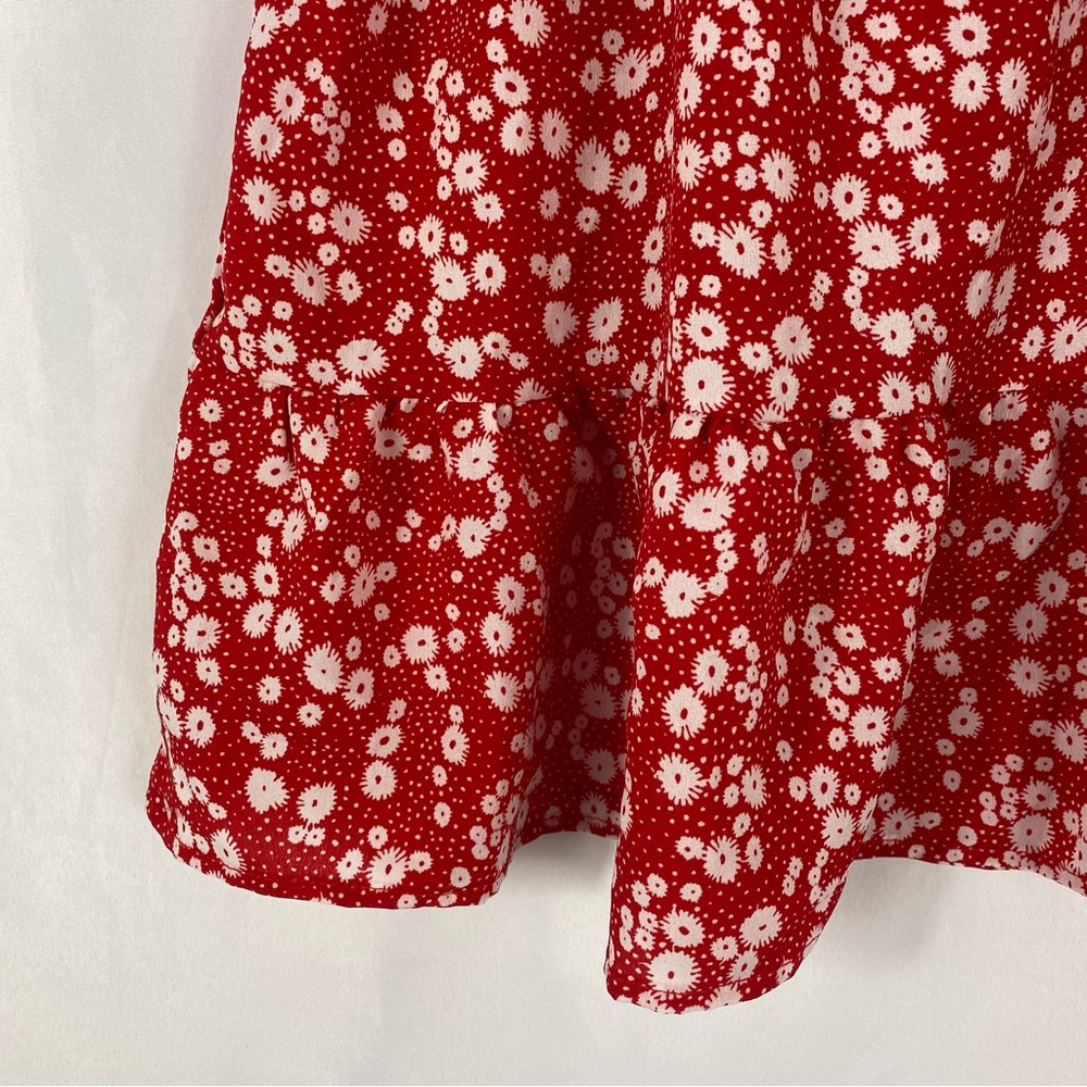 Womens Mini Ruffle Dress Size L - Picture 4 of 9